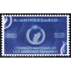 México 1935 2000 X Aniversario Comisión Nacional de Derechos Humanos MNH