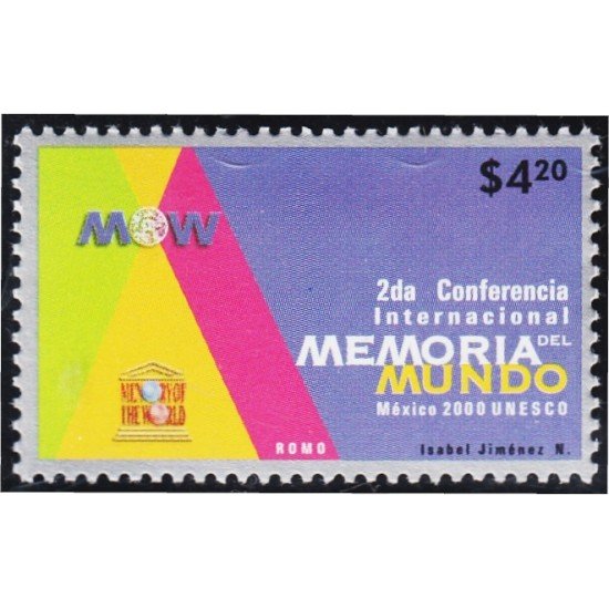 México 1932 2000 2ª Conferencia Internacional memoria del mundo UNESCO MNH México 1932 2000 2ª Conferencia Internacional memoria del mundo UNESCO MNH