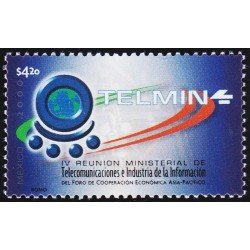 México 1909 2000 TELMIN IV Reunión Ministerial Telecomunicaciones e Industria de la Información MNH
