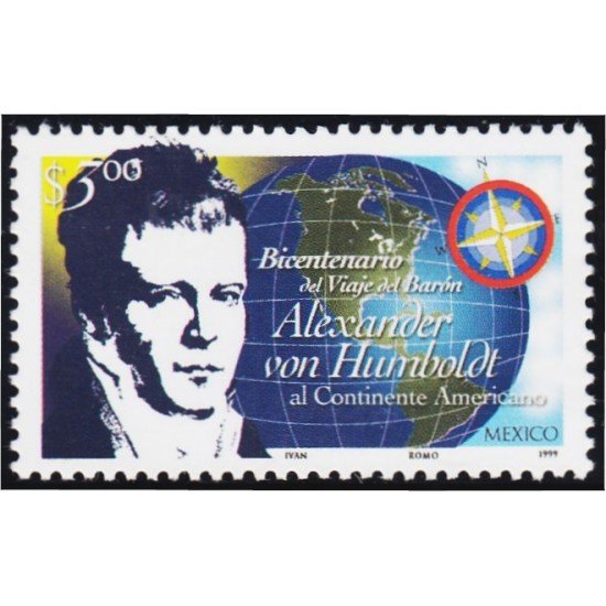 México 1900 1999 Allexander Von Humbolt MNH México 1900 1999 Allexander Von Humbolt MNH