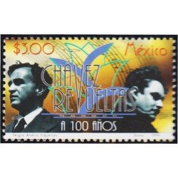 México 1892 1999 Compositores Carlos Chávez y Silvestre Revueltas MNH