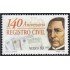 México 1877 1999 140 Aniversario del Registro Cívil Benito Juárez MNH