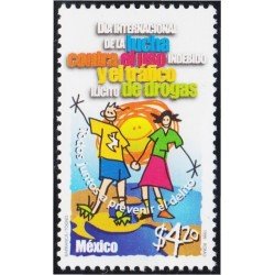 México 1874 1999 Día Internacional contra el tráfico de drogas MNH