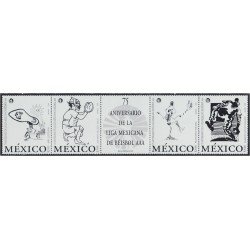 México 1865/68 1999 75 Aniversario de la Liga Mexicana de Béisbol AAA MNH México 1865/68 1999 75 Aniversario de la Liga Mexicana de Béisbol AAA MNH