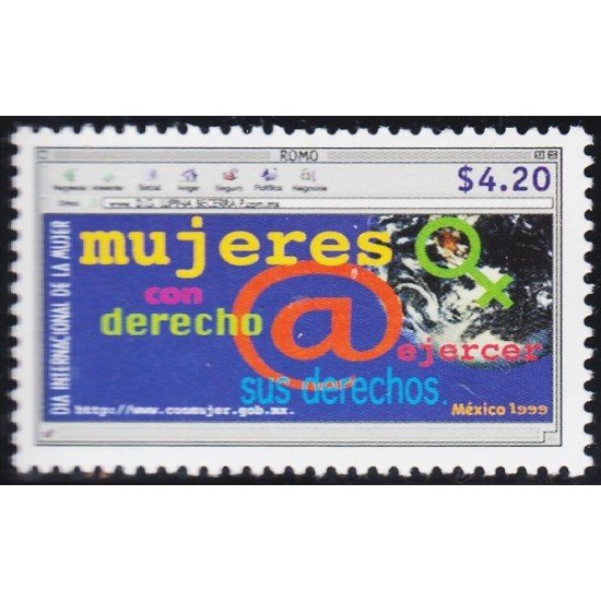 México 1861 1999 Día Internacional de la mujer MNH México 1861 1999 Día Internacional de la mujer MNH
