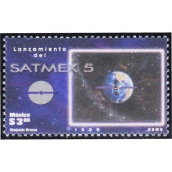 México 1857 1999 Lanzamiento del Satmex 5 Satélite MNH México 1857 1999 Lanzamiento del Satmex 5 Satélite MNH