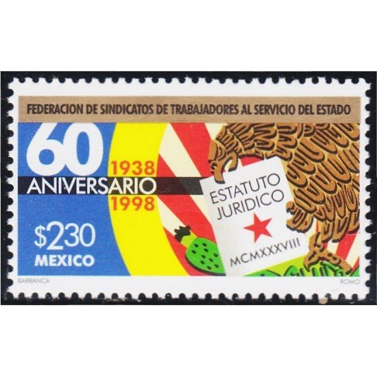 México 1850 1998 Federación de sindicato de trabajadores al servicio del Estado MNH México 1850 1998 Federación de sindicato de trabajadores al servicio del Estado MNH