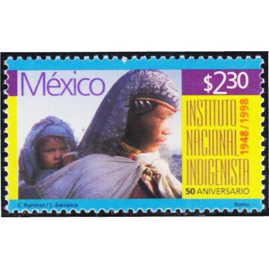 México 1849 1998 Instituto Nacional Indigenista MNH México 1849 1998 Instituto Nacional Indigenista MNH