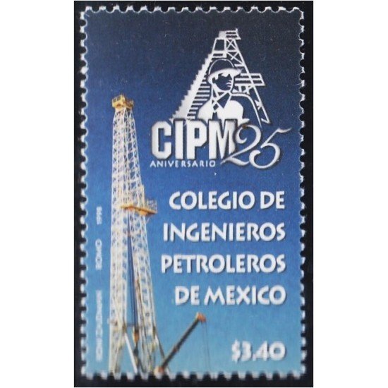 México 1844 1998 Colegio de Ingenieros petroleros MNH México 1844 1998 Colegio de Ingenieros petroleros MNH