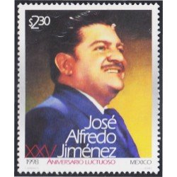 México 1843 1998 José Alfredo Jiménez MNH México 1843 1998 José Alfredo Jiménez MNH