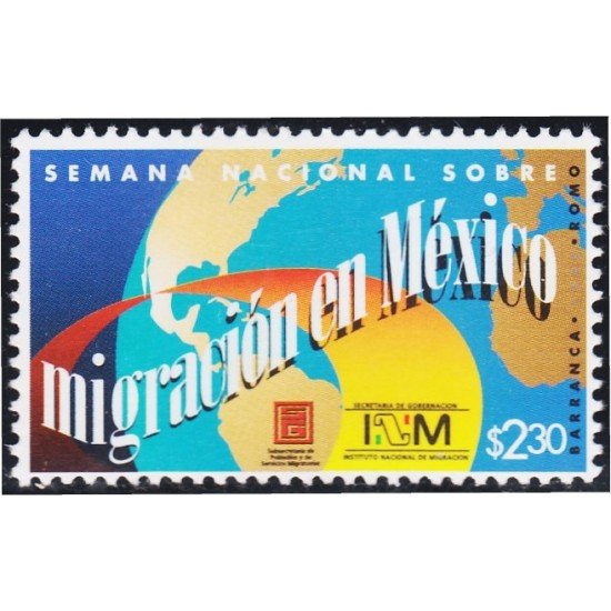 México 1841 1998 Semana Nacional Migración en México MNH México 1841 1998 Semana Nacional Migración en México MNH