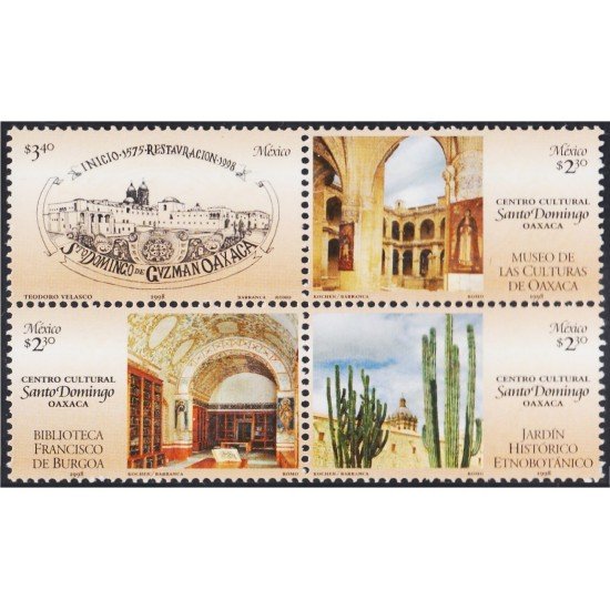 México 1802/05 1998 Centro Cultural Santo Domingo MNH México 1802/05 1998 Centro Cultural Santo Domingo MNH