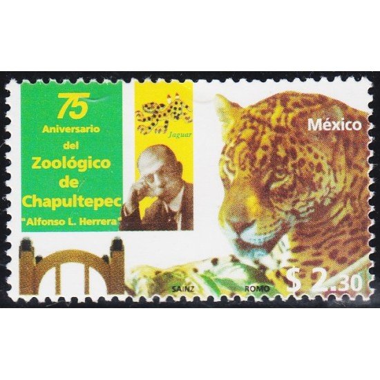 México 1795 1998 Alfonso L. Herrera Zoológico de Chapultepec  MNH