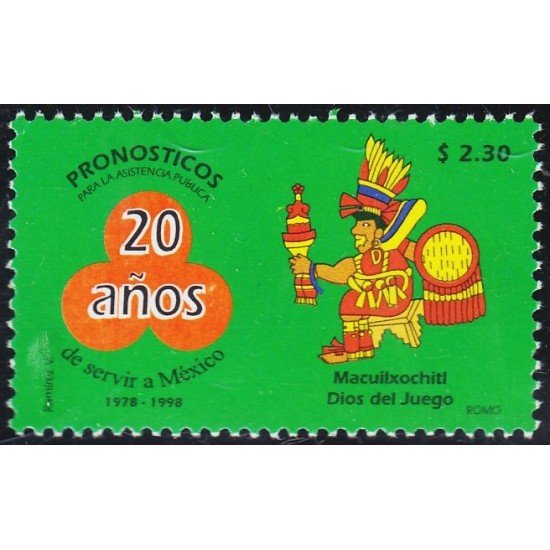México 1793 1998 Macuilxochtil Dios del Juego MNH