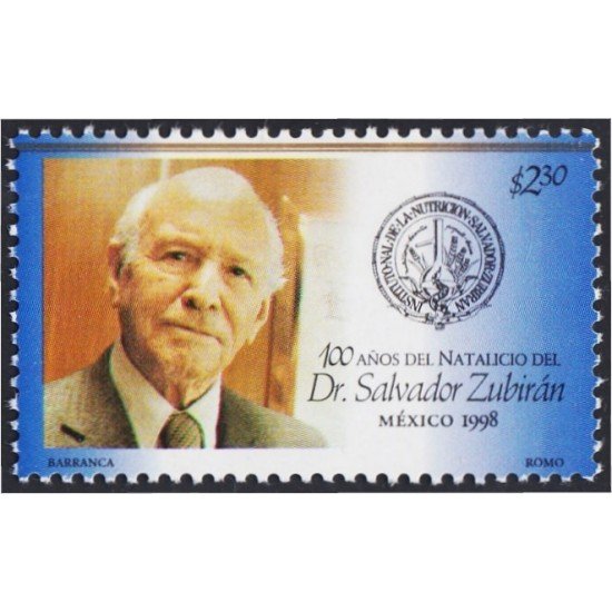 México 1785 1998 Dr. Salvador Zubiran MNH