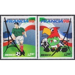 México 1782/83 1998 Campeonato Mundial de Fútbol Francia 98 MNH