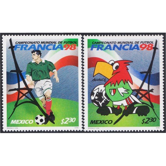 México 1782/83 1998 Campeonato Mundial de Fútbol Francia 98 MNH