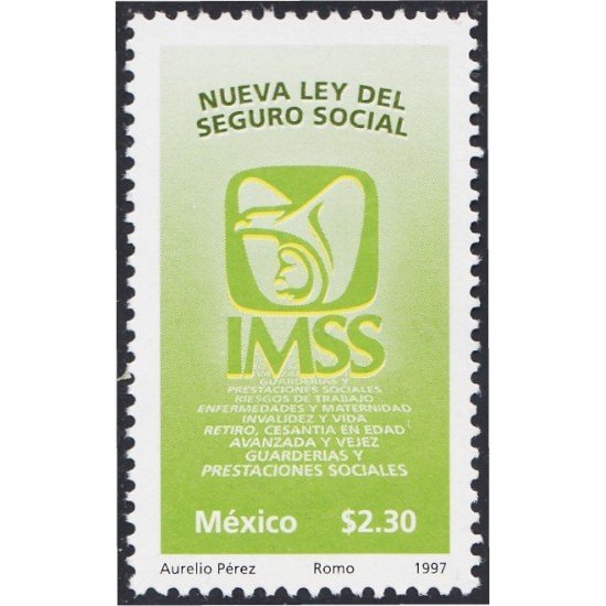 México 1773 1997 Nueva Ley del Seguro Social MNH