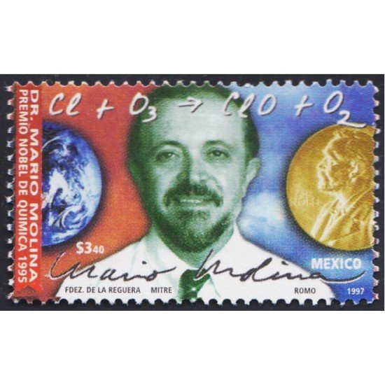 México 1772 1997 Dr. Mario Molina MNH
