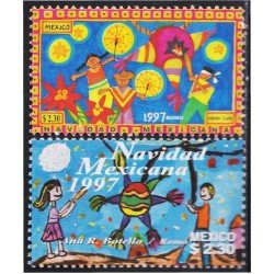 México 1769/70 1997 Navidad Christmas Dibujos Infantiles MNH