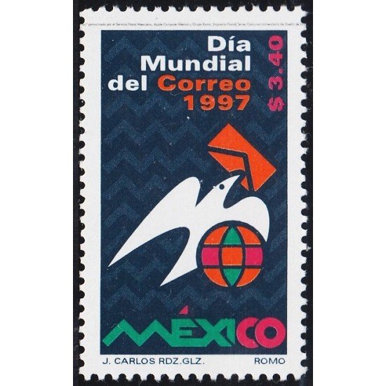 México 1764 1997 Día Mundial del Correo MNH