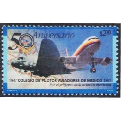 México 1748 1997 50 Aniversario del Colegio de Pilotos Aviadores MNH México 1748 1997 50 Aniversario del Colegio de Pilotos Aviadores MNH