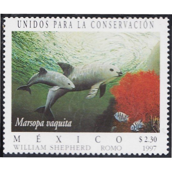 México 1747 1997 Fauna Marsopa Vaquita MNH México 1747 1997 Fauna Marsopa Vaquita MNH