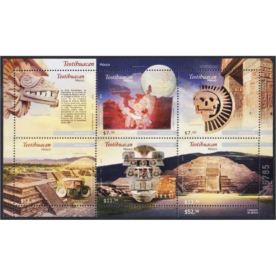 México 2574/78 2010 Ciudad de Teotihuacán MNH México 2574/78 2010 Ciudad de Teotihuacán MNH