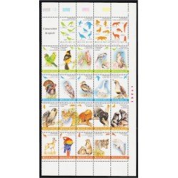 México 1533/56 1994 Flora y Fauna Siluetas de aves y animales MNH México 1533/56 1994 Flora y Fauna Siluetas de aves y animales MNH