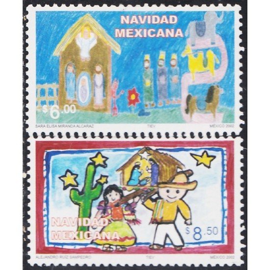 México 2030/31 2002 Navidad Christmas MNH México 2030/31 2002 Navidad Christmas MNH
