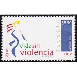 México 2027 2002 Vida sin violencia MNH México 2027 2002 Vida sin violencia MNH