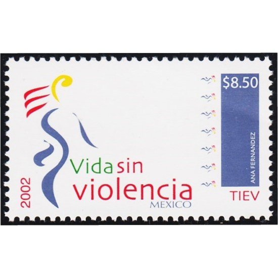 México 2027 2002 Vida sin violencia MNH México 2027 2002 Vida sin violencia MNH