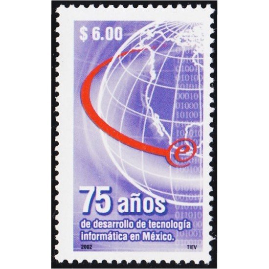 México 2026 2002 75 Años de desarrollo de Tecnología Informática en México MNH México 2026 2002 75 Años de desarrollo de Tecnología Informática en México MNH