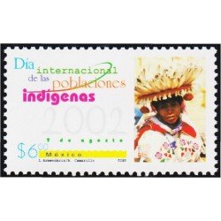 México 2013 2002 Día Internacional de las poblaciones indígenas MNH