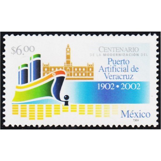 México 2001 2002 Puerto Artificial de Veracruz MNH México 2001 2002 Puerto Artificial de Veracruz MNH