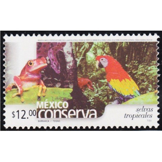 México 1997 2002 Protección de la Naturaleza Selvas Tropicales MNH