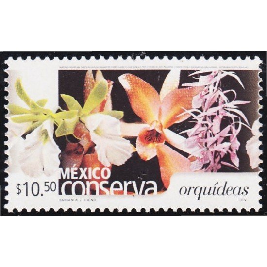 México 1993 2002 Protección de la Naturaleza Orquídeas Flores Flowers MNH