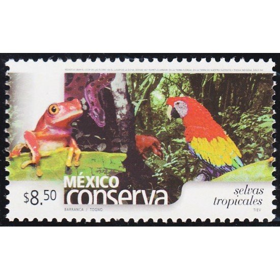 México 1990 2002 Protección de la Naturaleza Selvas Tropicales MNH México 1990 2002 Protección de la Naturaleza Selvas Tropicales MNH