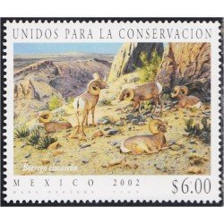 México 1975 2002 Fauna Unidos por la conservación Borrego Cimarrón MNH