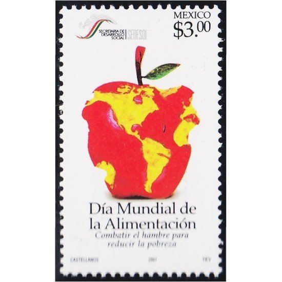 México 1974 2001 Día Mundial de la Alimentación MNH México 1974 2001 Día Mundial de la Alimentación MNH
