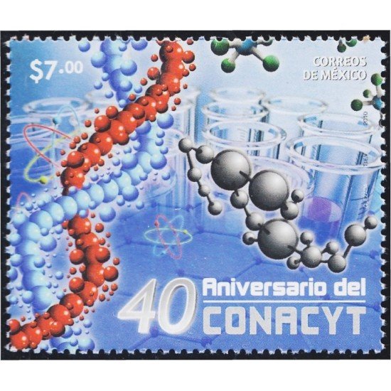 México 2572 2010 40 Aniversario del CONACYT MNH México 2572 2010 40 Aniversario del CONACYT MNH