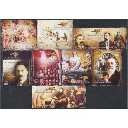 México 2561/68 2010 Centenario de la Revolución Mexicana MNH México 2561/68 2010 Centenario de la Revolución Mexicana MNH