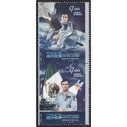 México 2558/59 2010 Rodolfo Neri Vela Primer mexicano en el espacio MNH México 2558/59 2010 Rodolfo Neri Vela Primer mexicano en el espacio MNH