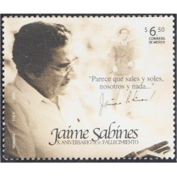 México 2492 2009 Jaime Sabines MNH México 2492 2009 Jaime Sabines MNH