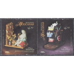 México 2473/74 2009 Tradiciones Mexicanas Día de Muertos MNH México 2473/74 2009 Tradiciones Mexicanas Día de Muertos MNH