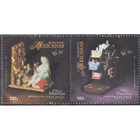 México 2473/74 2009 Tradiciones Mexicanas Día de Muertos MNH México 2473/74 2009 Tradiciones Mexicanas Día de Muertos MNH