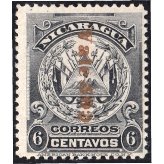 Nicaragua 218 1906/09 Escudo Firma América Bank Note Vale 50 MNH Nicaragua 218 1906/09 Escudo Firma América Bank Note Vale 50 MNH