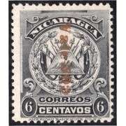 Nicaragua 218 1906/09 Escudo Shield Vale 50 sin goma