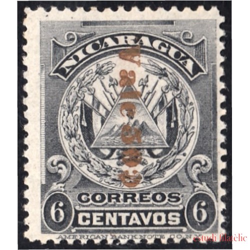 Nicaragua 218 1906/09 Escudo Shield Vale 50 MH