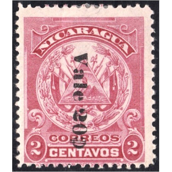 Nicaragua 215 1906/09 Escudo Shield Vale 20 MH Nicaragua 215 1906/09 Escudo Shield Vale 20 MH
